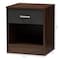 Baxton Studio Hansel Modern 1-Drawer Dark Brown and Dark Grey Finished Nightstand 147-8258 - alternate 7